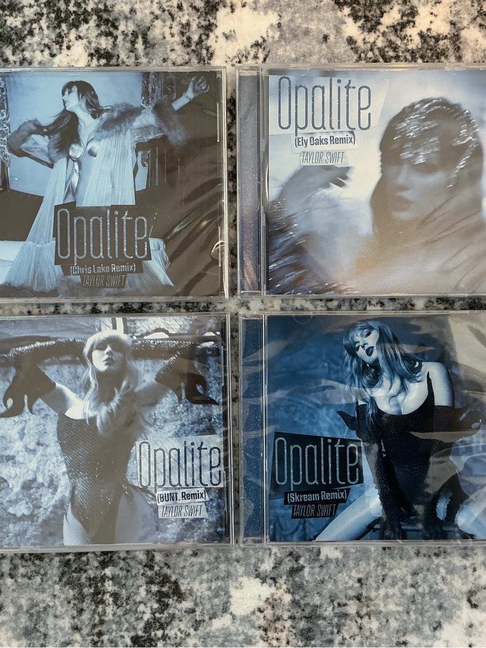 Taylor Swift Blue-Toned Opalite Remix CD Cover Set